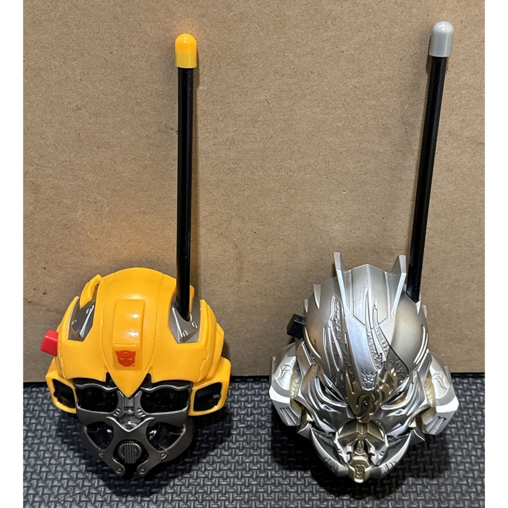 Transformers Walkie Talkie Set Hasbro 2009 Bumblebee | Megatron